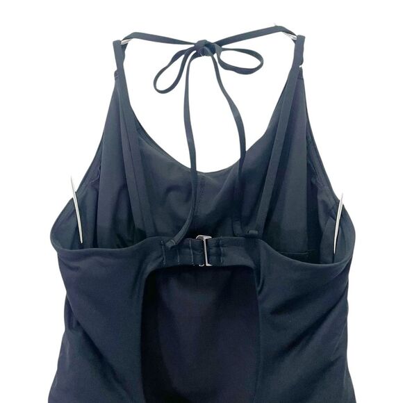 Athleta Keyhole One Piece Swimsuit Black Size MT Medium Tall UPF 50 Bathing Suit - Picture 6 of 14